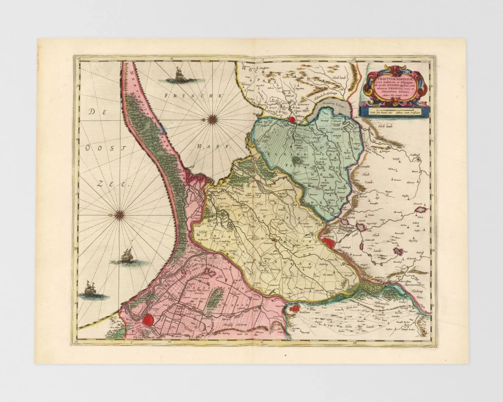 Mapa antiguo de la región de Pomerania en Europa